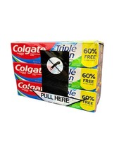 Colgate Triple Action Toothpaste 4 oz (6 Pack) Fresh Mint 0.75 per gallon