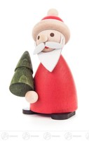 Weihnachtliche Miniatur Ruprecht Mit Baum H=Ca 7,5 Cm Neu Erzgebirge Holzfigur