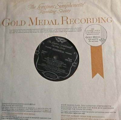 The Longines Symphonette Those Wonderful Years Vinyl Album Excellent Condition