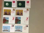 Eight Japan fdc+maxi cards.Each two same stamp and picture