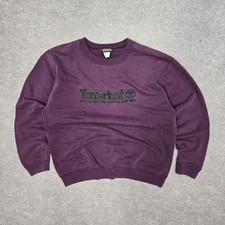 Vtg Timberland Weathergear Sweatshirt XXL Maroon Embroidered Wind Water Earth