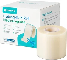 Hydrocolloid Roll for Wound Care, Hydrocolloid Bandages with Self-Adhesive, Cut-