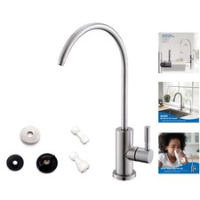 Stainless Steel Gooseneck Faucet - Ideal for Water Filtration Systems
