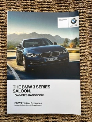 BMW 3 SERIES SALOON OWNERS HANDBOOK MANUAL 2015-2019. - Image 1 of 4