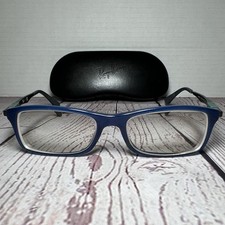Ray-Ban RB7017 5752 Blue Rectangle Eyeglass Frames ONLY 54-17-145 Spring Temples