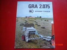 BROCHURE    PUBLICITAIRE   RAMASSEUSE   PRESSE    RIVIERRE  CASALIS  GRA  2.075.