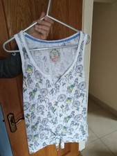 Montarey Sleeveless Tie Top In Multi- Colour In Size 8.