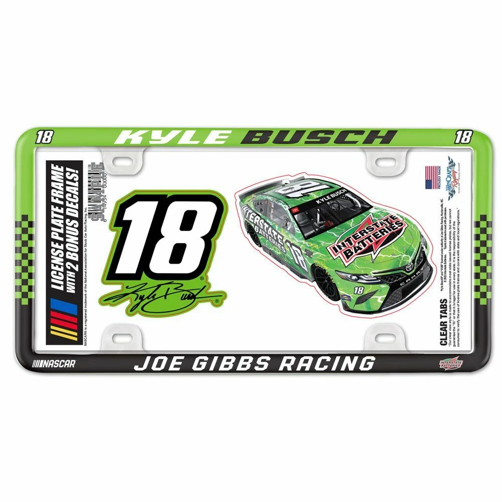 ナスカー 1/24 カイル ブッシュ インターステート COAサイン入 2020 Kyle Busch Joe Gibbs Racing NASCAR Decals for sale | eBay