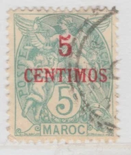 FRENCH MOROCCO 1902-10 5c Used Stamp A4P13F39726