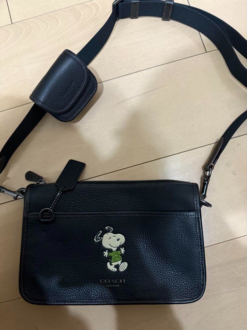CoAcE-sNoopYシグネスチャーショルダー付き Amazon | [コーチ] バッグ ショルダーバッグ ピーナッツ