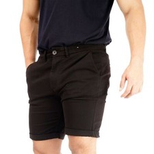 Mens Chino Shorts Casual Slim Fit Stretch Classic Relaxed Golf Summer Half Pant