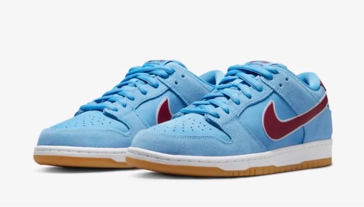 Nike SB Dunk Low PRM Pro Phillies Valor Blue DQ4040-400 Size US 9