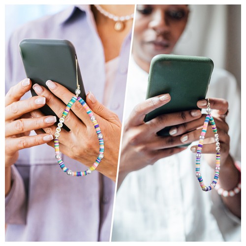 2 Pcs Mobile Phone Straps Baby Pendant Decoration Beaded Lanyard - 第 11/11 張圖片