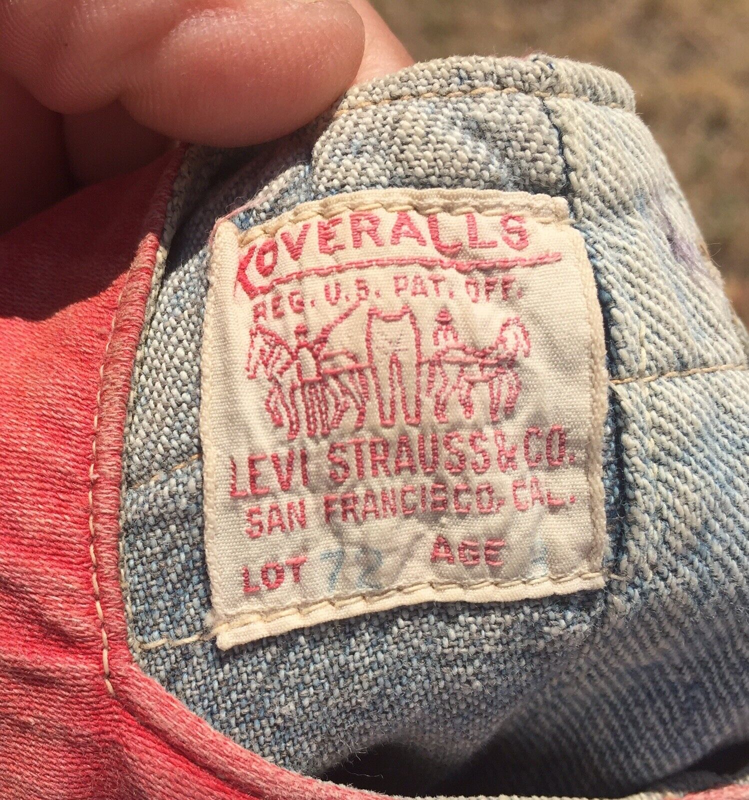 Antique Vtg Levi Strauss Childs Koveralls 1920s well … - Gem