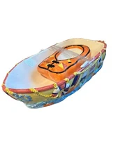 Vintage Crab Dip, Platter Seafood Hand Painted Art Pottery Ceramic/shrimp/party