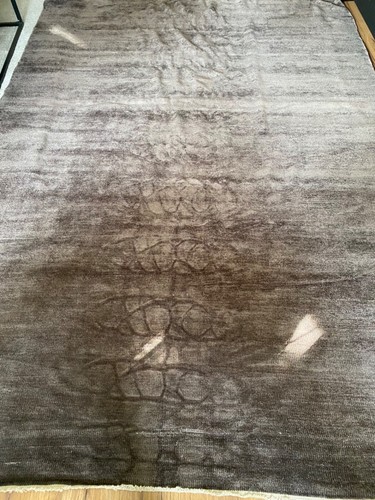 Flachgewebeteppich, handgewebt, 200x300 dunkelgrau - Bild 6 von 9