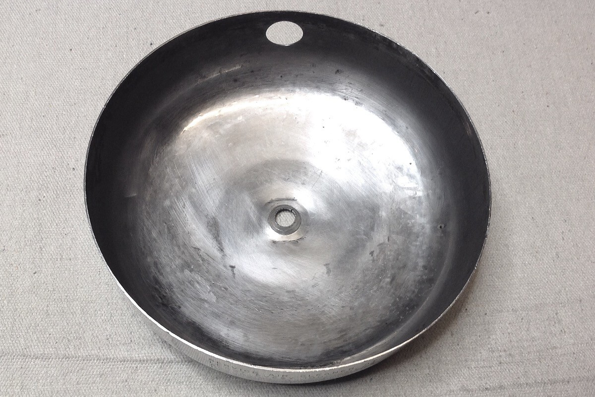 Harley Panhead Air Cleaner Cover, OEM, 195665 (Dished Center Screw