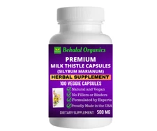 Milk Thistle 500mg Vegan Capsules 100 Count