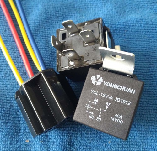 SPST Relais Rele Relays 4 Pin Kit Relè per Veicolo Car Auto Camion Van SPST Relais Rele Relays 4 Pin Kit Relè per Veicolo Car Auto Camion Van