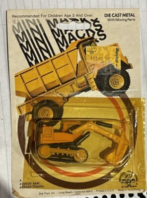 Zee Toys 29590 1:64 Full Track Excavator Mini Macks Construction Vehicle