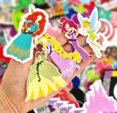 Disney Prinzessin Rapunzel Tiana Aufnäher bestickt / Bügelbild / Kleidung Aufnäher Patch
