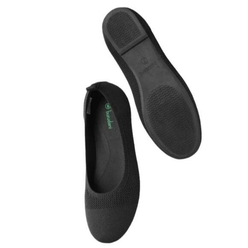 Burudani Women's Black Round Toe Flat Shoes Removable Ankle Strap Size 7.5 - Picture 2 of 15