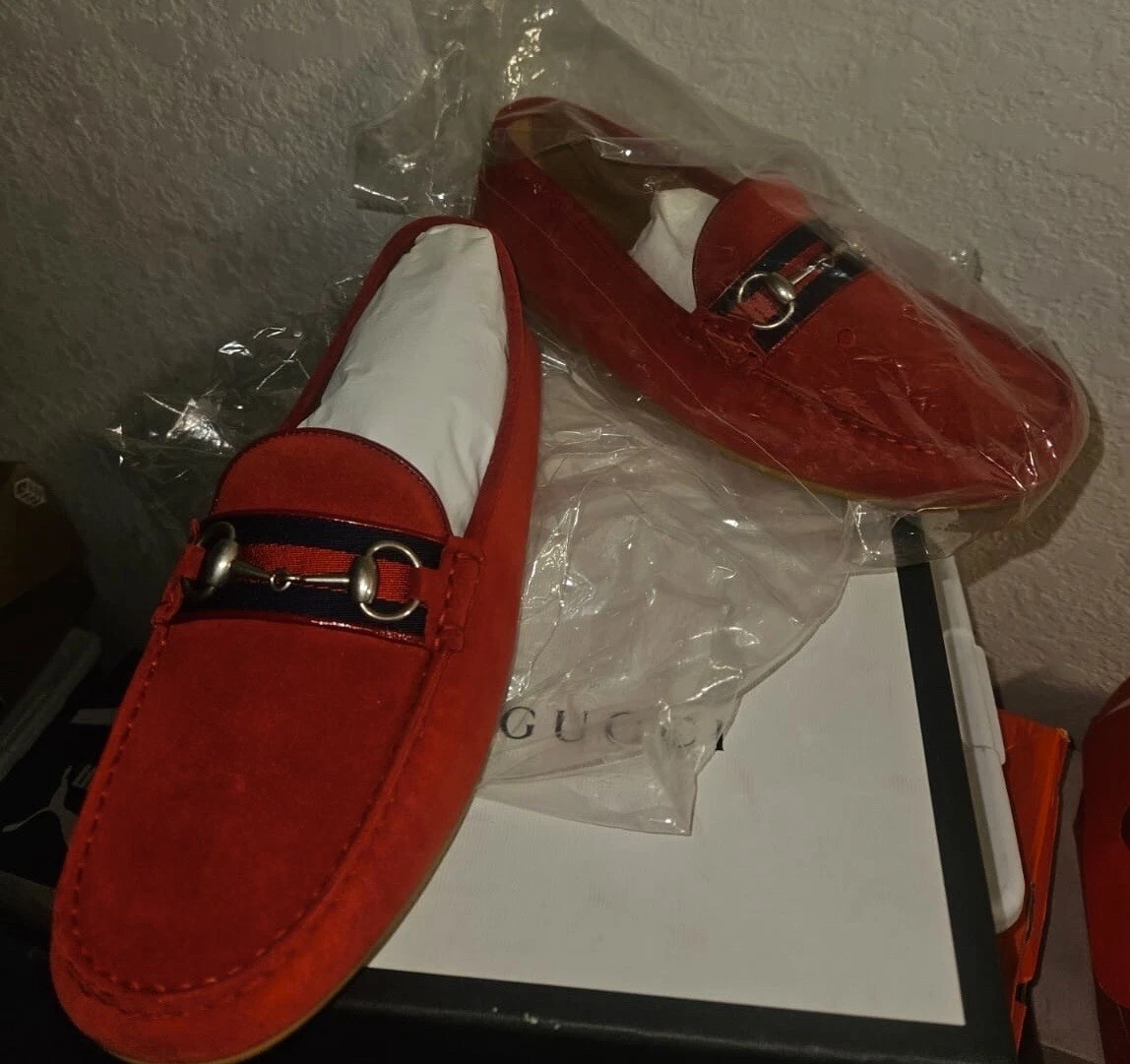 Mocassins Gucci Iconic Horsebit rouge BRAN NEUFS AVEC REÇU