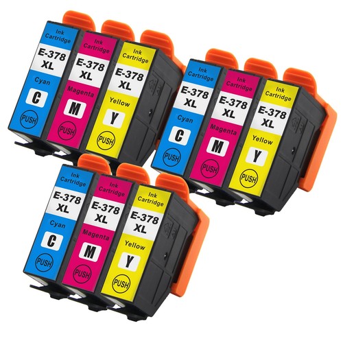 Lot De 9 Cartouches D'encre C/M/Y Compatibles Canon C-571 - Pour PIXMA MG5750, TS8050, Etc.