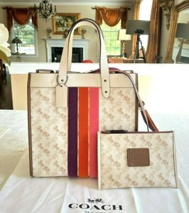coach stripe tote