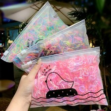 1000 Pcs Candy Color Hair Clips Rope Ponytail Holder Girls Kids Hair Accessories