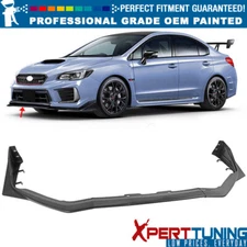 Fits 15-17 Subaru WRX STI S208 Style Front Bumper Lip 3PC PP - Painted Color