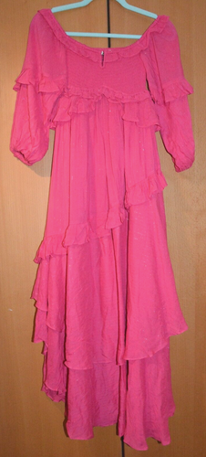 Free People x Spell Clementine Mermaid Ruffle Maxi Dress XS - Picture 3 of 13