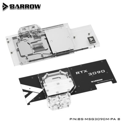 BARROW GPU Block for MSI 3090 3080 TI RTX GAMING X,TRIO 10G 24G BS-MSG3090M-PA B