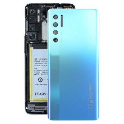 Für Tcl 20 Pro 5G Batterie Rück Cover Whitout Linse Blau