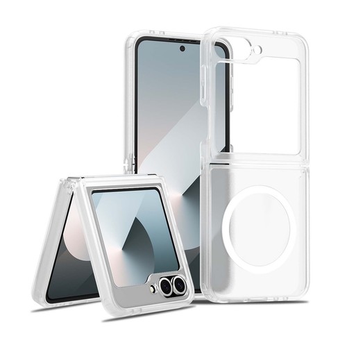 For Samsung Galaxy Z Flip 6 Shockproof Translucent Rugged Hard PC Mag Safe Case - Bild 12 von 23