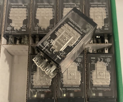 Schneider Electric Miniature Relay (10 Pcs.) Coil: 12VDC 4PDT 3A #792XDX3M4L-12D - Picture 5 of 8