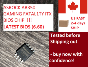 Asrock Fatal1ty Ab350m Itx Ac Bios Ship Rom 6 50 Am4 50 W25q128fwsq Ab350 Ebay