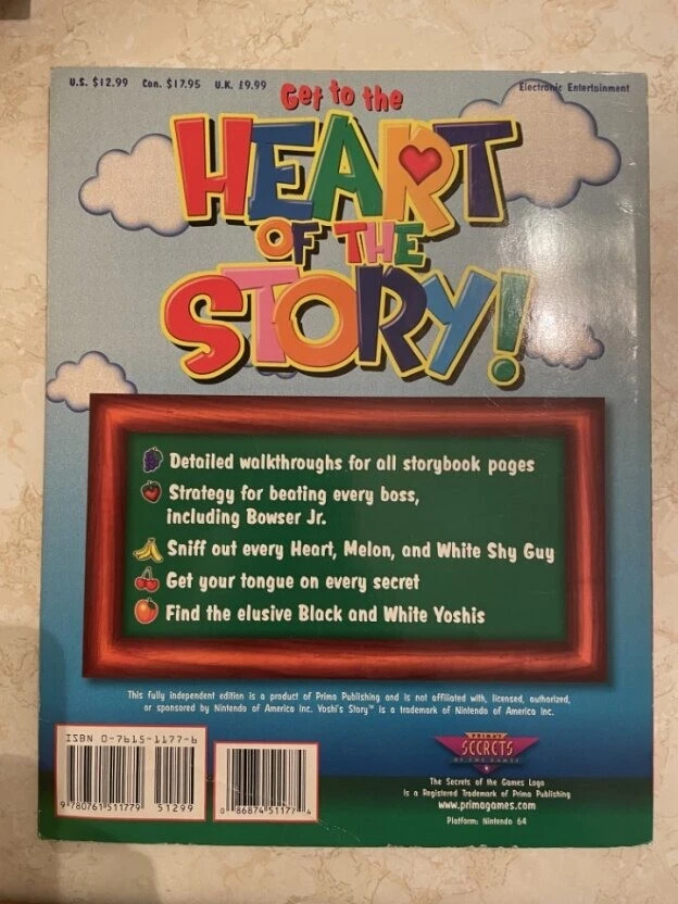 Primas Unauthorized Game Secrets - Yoshi's Story - Nintendo 64 N64 - Image 3 of 3