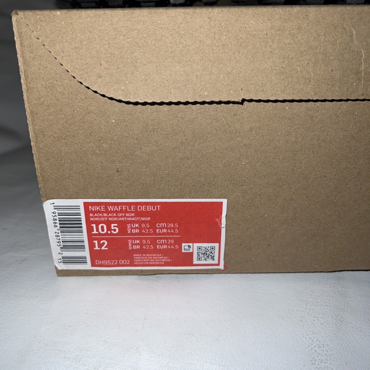 Size 10.5 - Nike Waffle Debut Triple Black for sale online | eBay