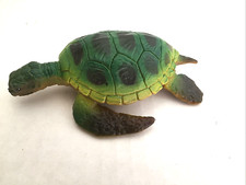 Sea Turtle Figure 4" L x 3.25"W Resin Green Brown Decor Nautical Sea Life
