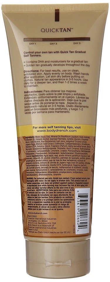 BODY DRENCH QUICKTAN TANNING LOTION DARK 8.0 OZ - Image 2 of 2