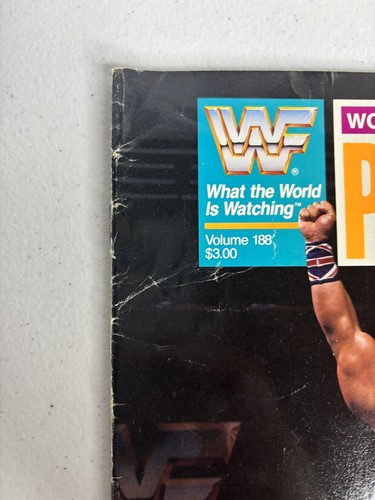 VTG WWF Program 1991 Vol 188 British Bulldog Davey Boy Smith Cover Undertaker - Picture 2 of 8