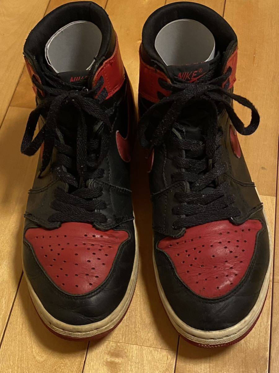 Nike Air Jordan 1 Bred US9.5 1994 Reissue Vintage Used