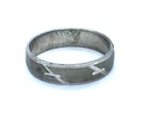 Vintage Solid Sterling Silver Old Worn Plain Cigar Band Ring Size 11