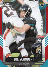 2021 Panini Score Joe Schobert #176  Jaguars Red Glitter Parallel 335/460 NFL