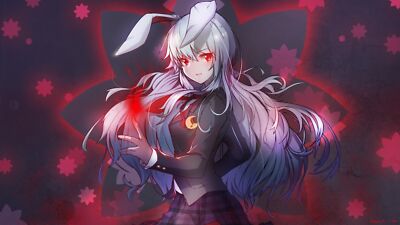 Anime touhou reisen udongein inaba red eyes bunny ears Playmat Game Mat Desk