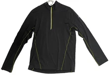 Icebreaker Merino GT Men's Medium Long Sleeve 1/4 Zip Pullover Base Layer Gray