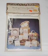 1990's Amaco Handcast Cotton Paper Kit, Vintage Paper Crafts,  New in Bag
