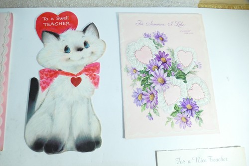 9 Pc Lot Vintage Mostly Valentine's Cards 1960s Era Hallmark, American Greeting - Picture 5 of 17