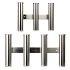 3/4 Tube Fishing Rod Rack 316 Stainless Steel Boat Fishing Rod Pod Pole Holder